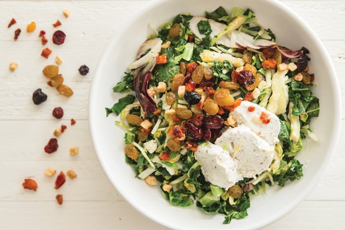 Cheese with carrot and veggies