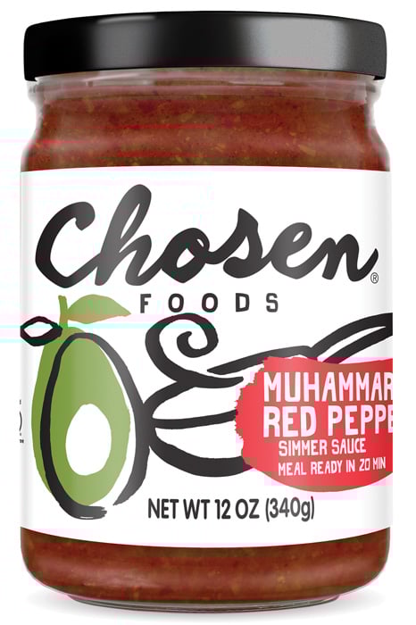 Chosen Simmer Sauce in jar