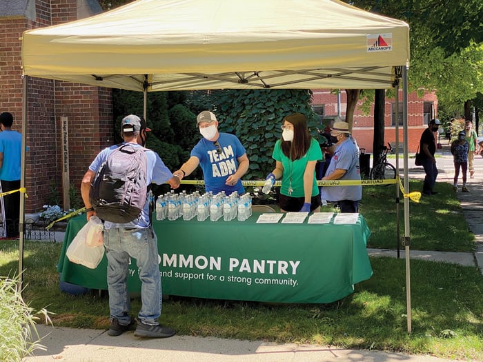 Bigger Table _green tablecloth_