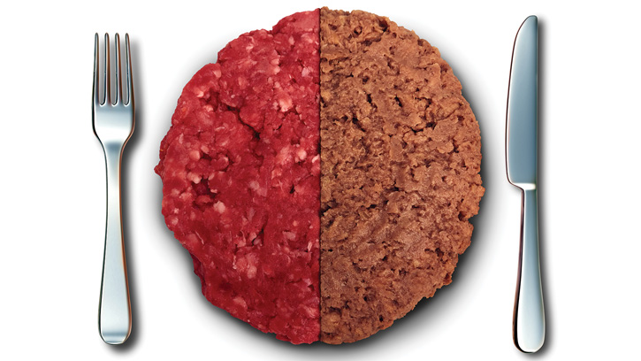 Ground beef vs plant based