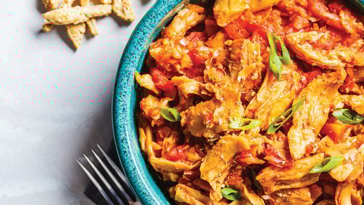 Soy Vegan Meat on plate