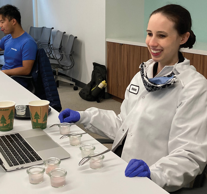 Helen Joyner in lab