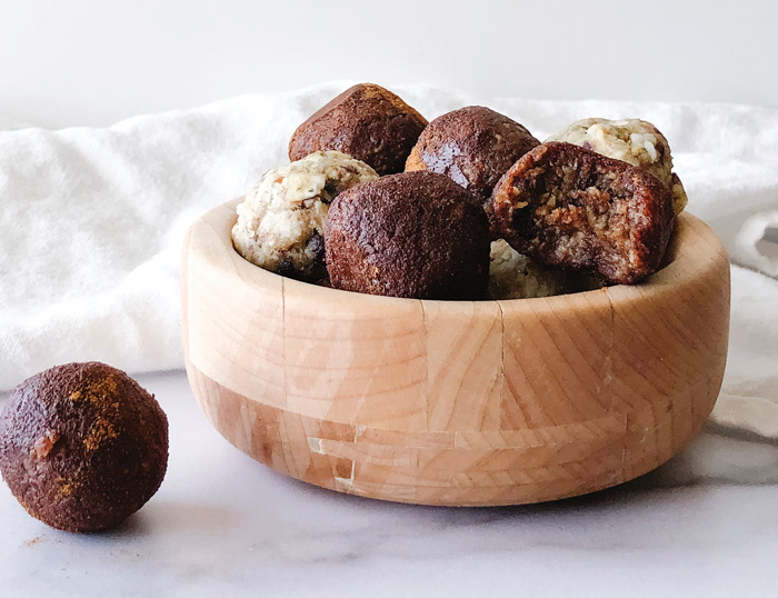 Tart bites in a bowl