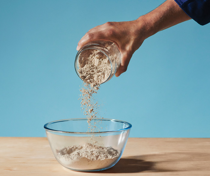 EverGrain pouring into bowl