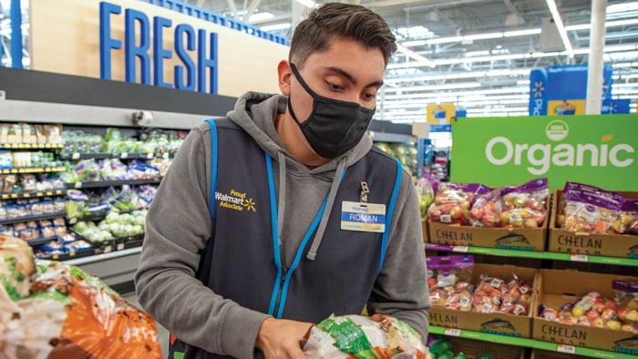 Worker in Walmart