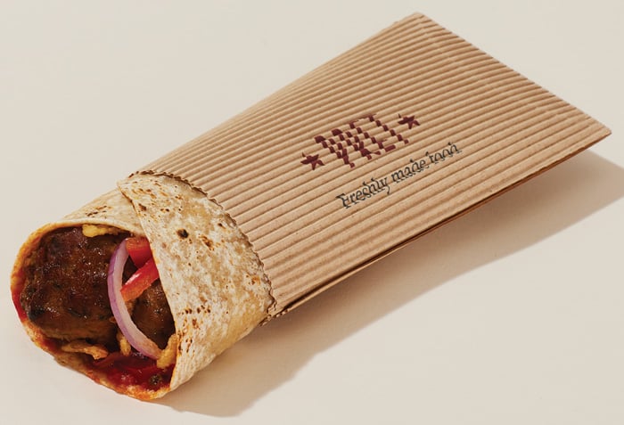 Meatless Meatball Wrap