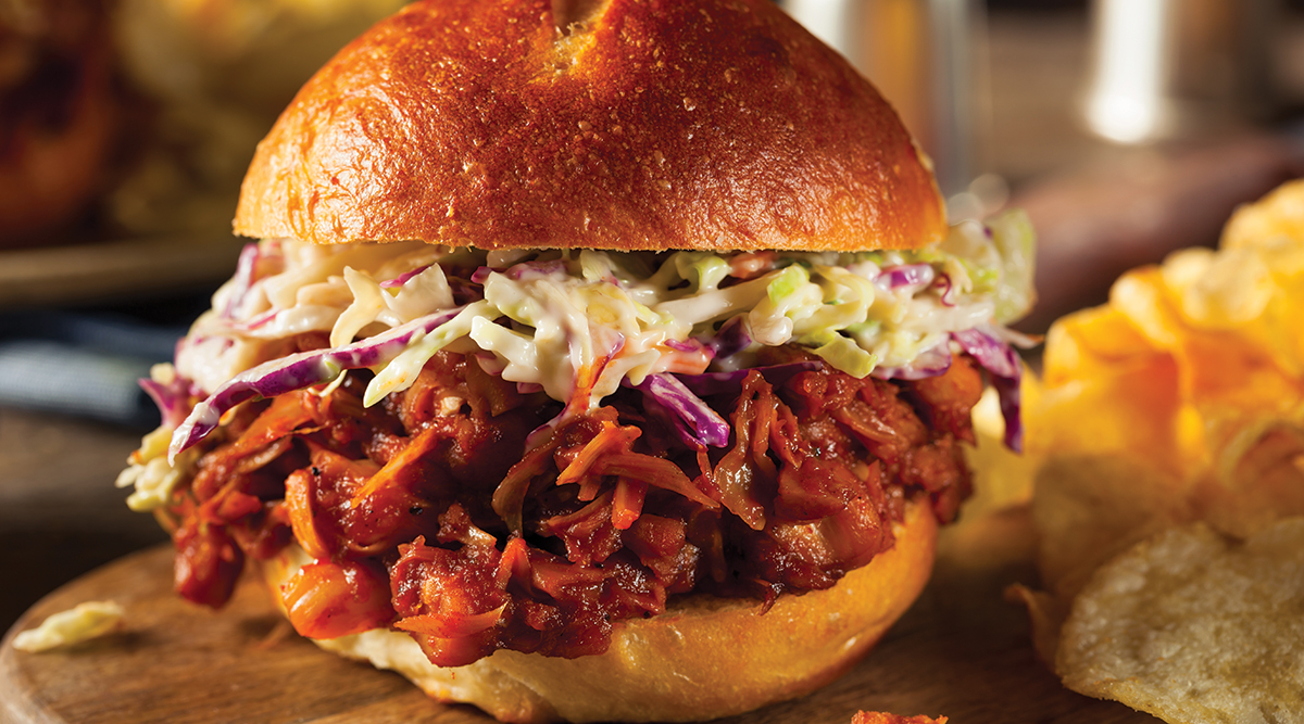 Sandwich made with jackfruit