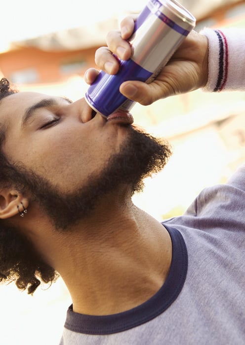 drinking caffeine beverage