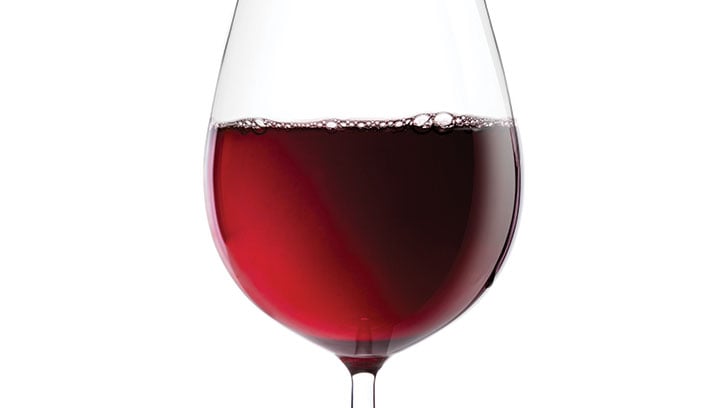 glass of red wine