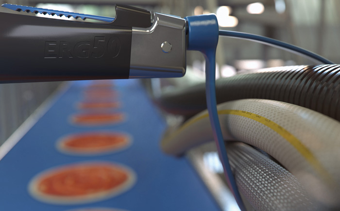 ABB’s new Ty-Rap TyGenic antimicrobial detectable cable ties