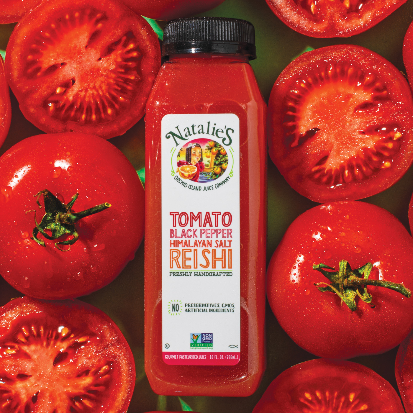 Natalie’s Orchid Island Red Tomato Reishi juice