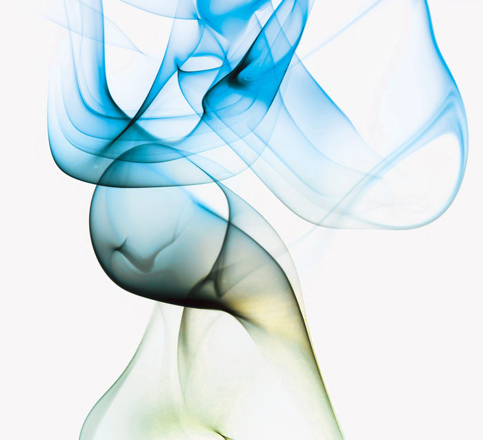 Color Inverted Incense Smoke