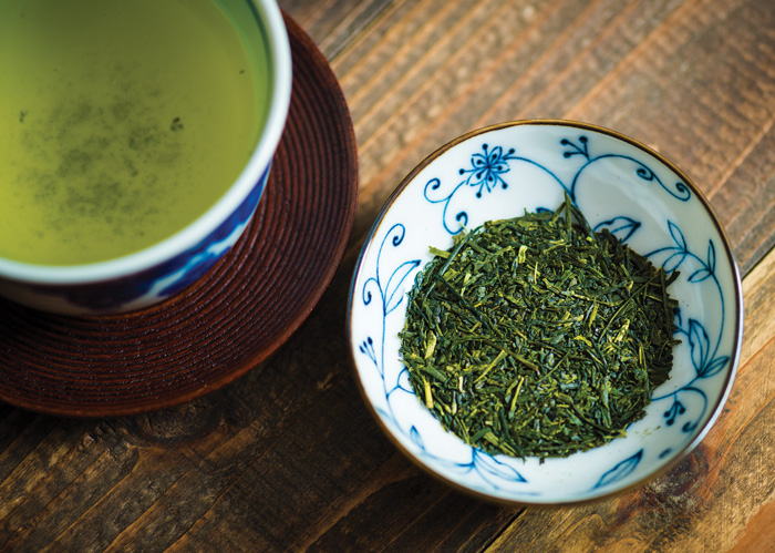 Close up Japanese tea