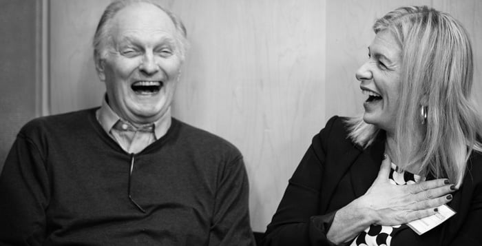 Laura Lindenfeld and Alan Alda