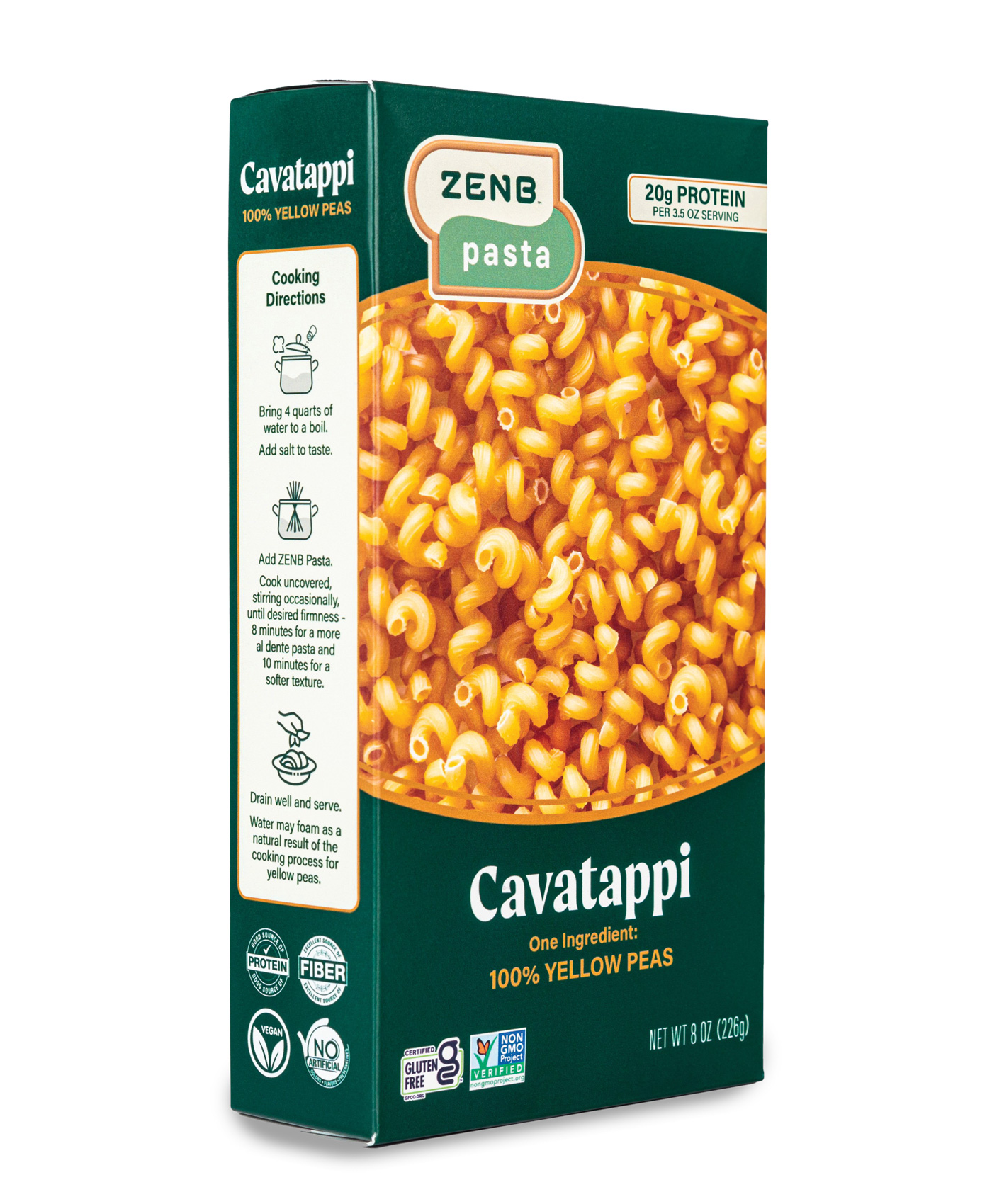 ZENB’s yellow pea pasta