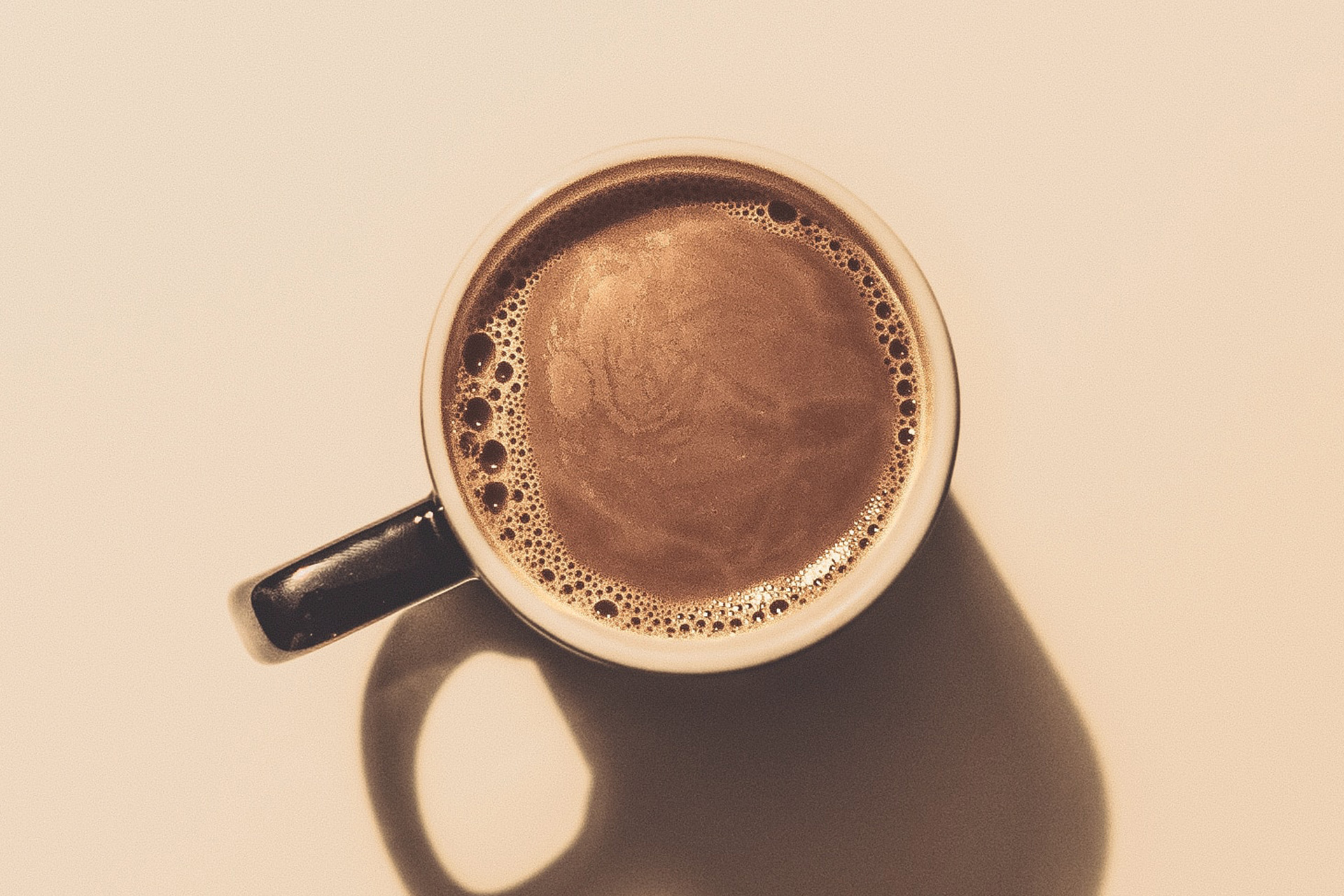 Close up of coffee in a mug