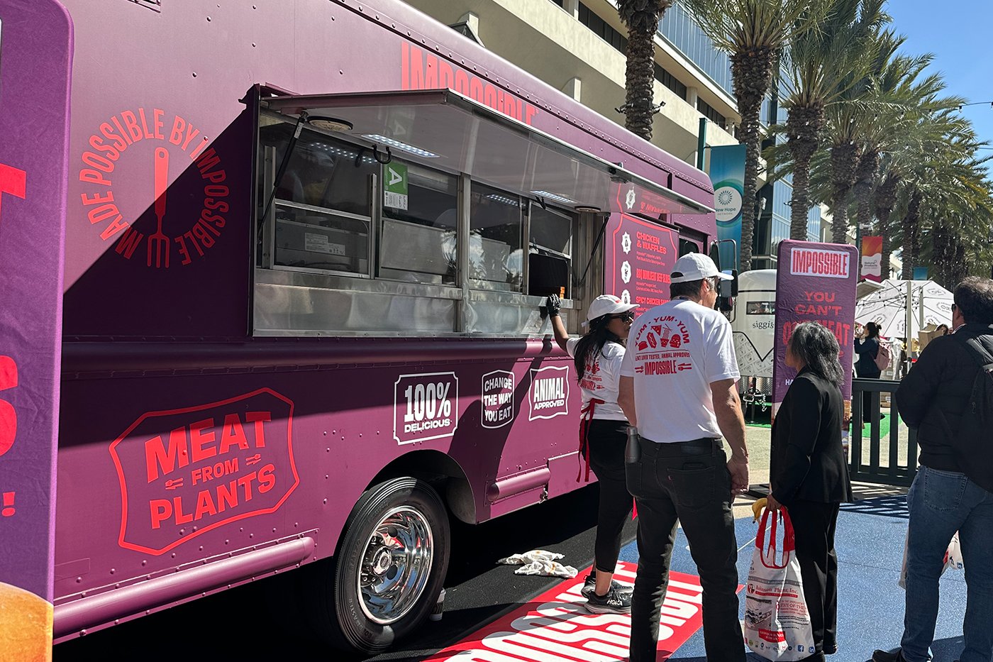 Impossible Foods served up plant-based chicken and waffles