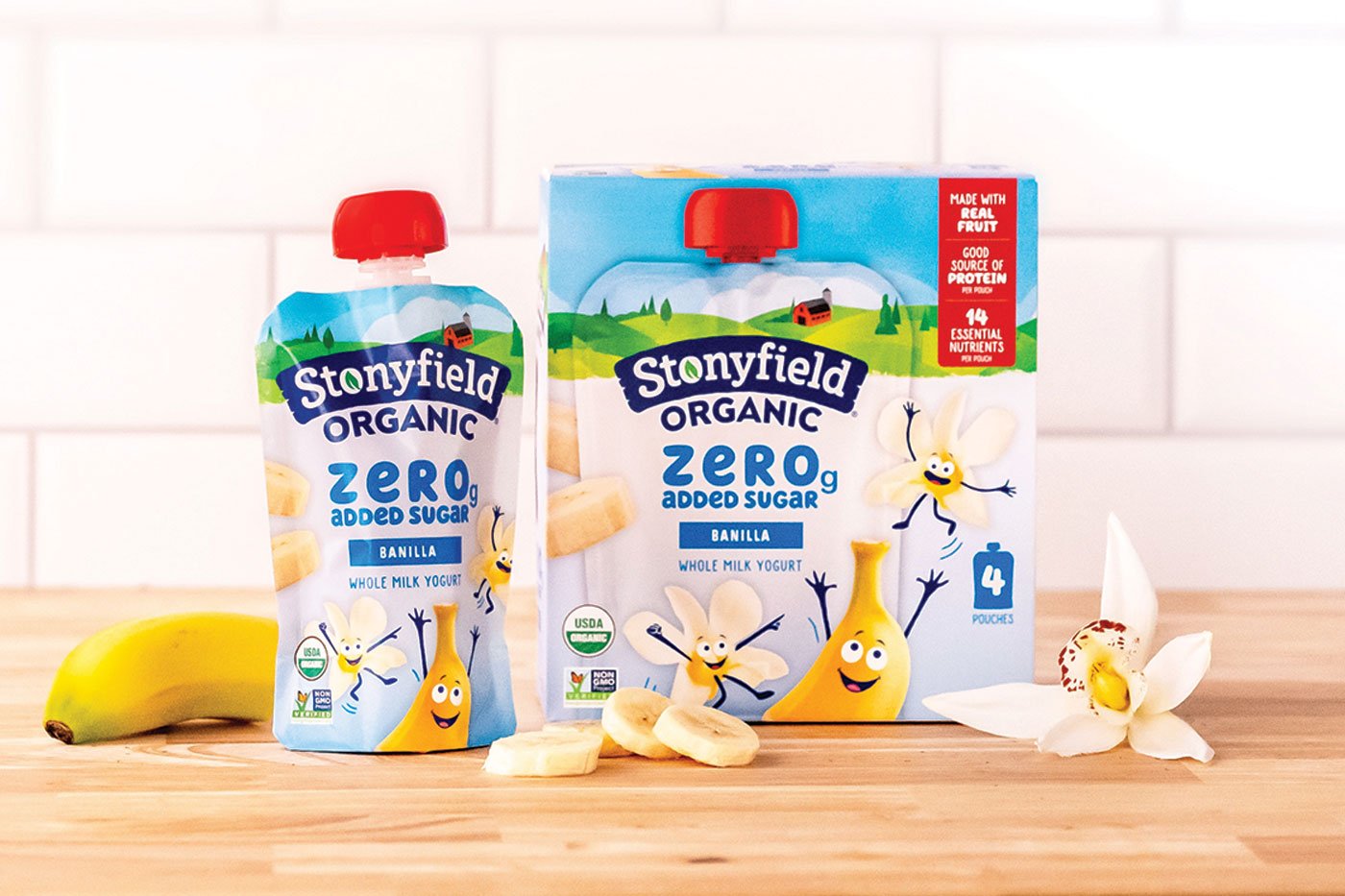 Stonyfield Organic ZERO Grams Added Sugar Yogurt for kids