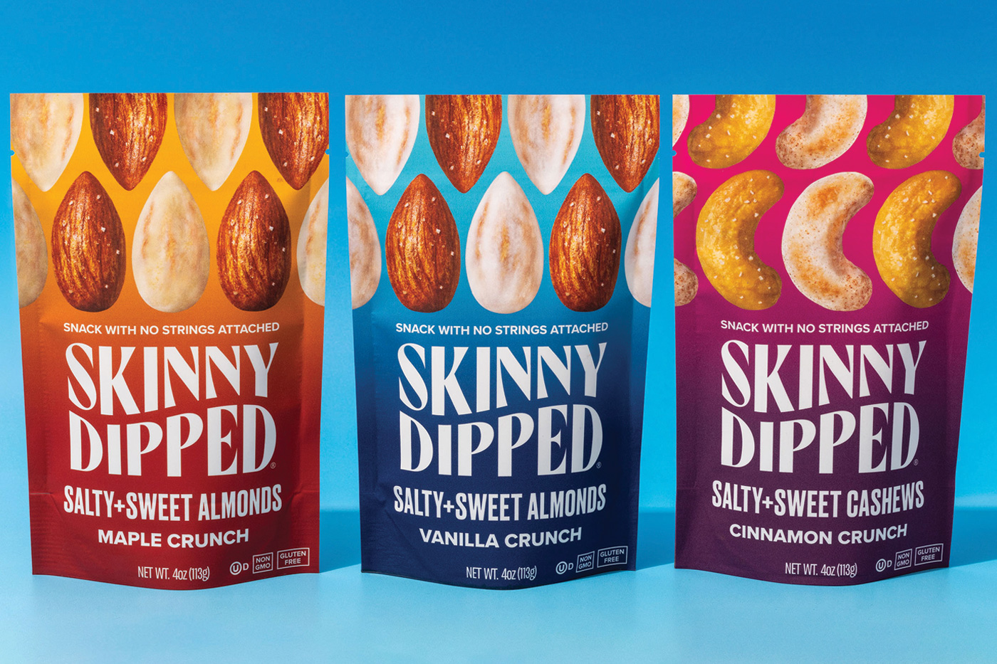 SkinnyDipped Salty + Sweet product line
