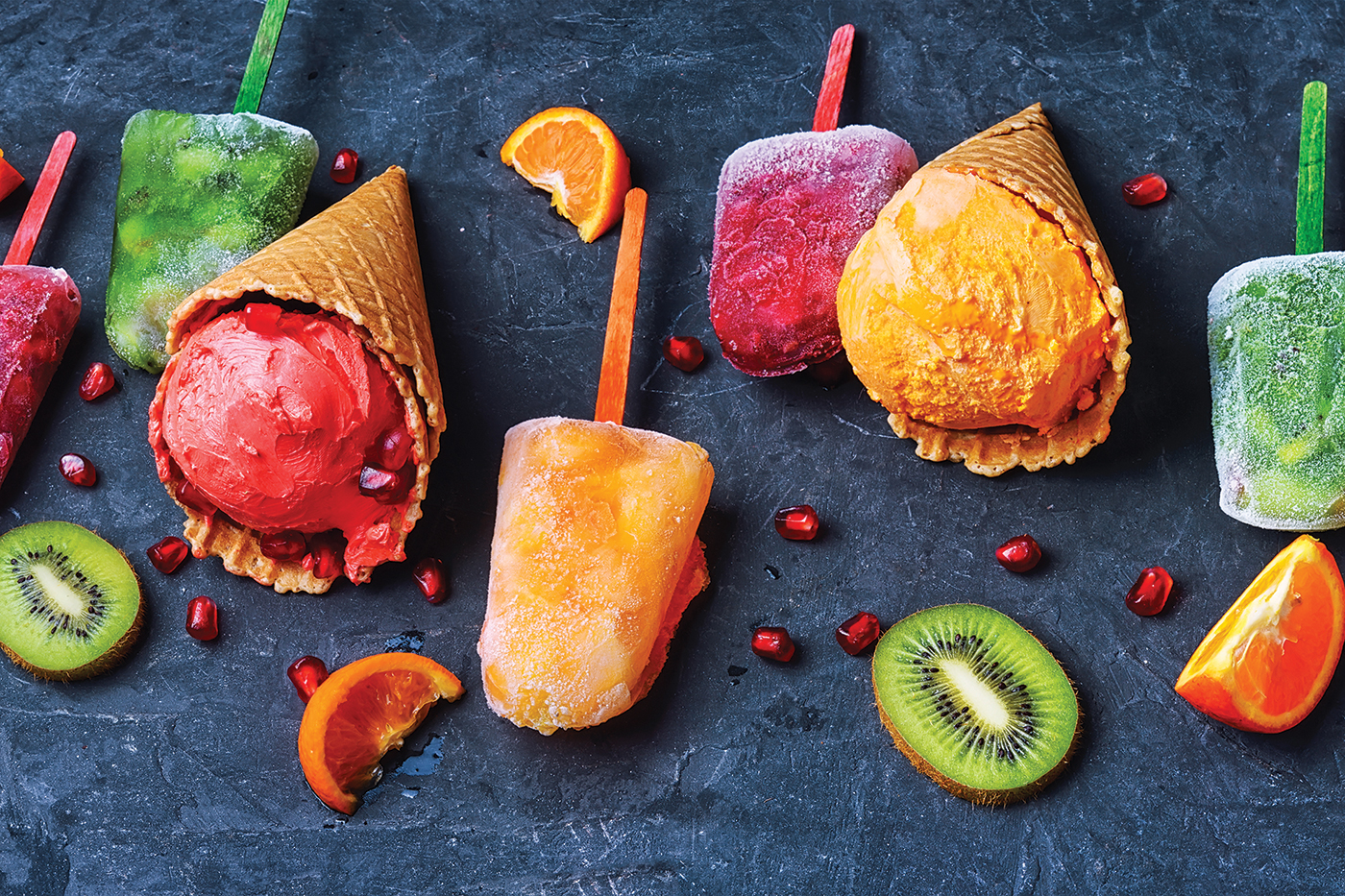 sorbets and frozen desserts