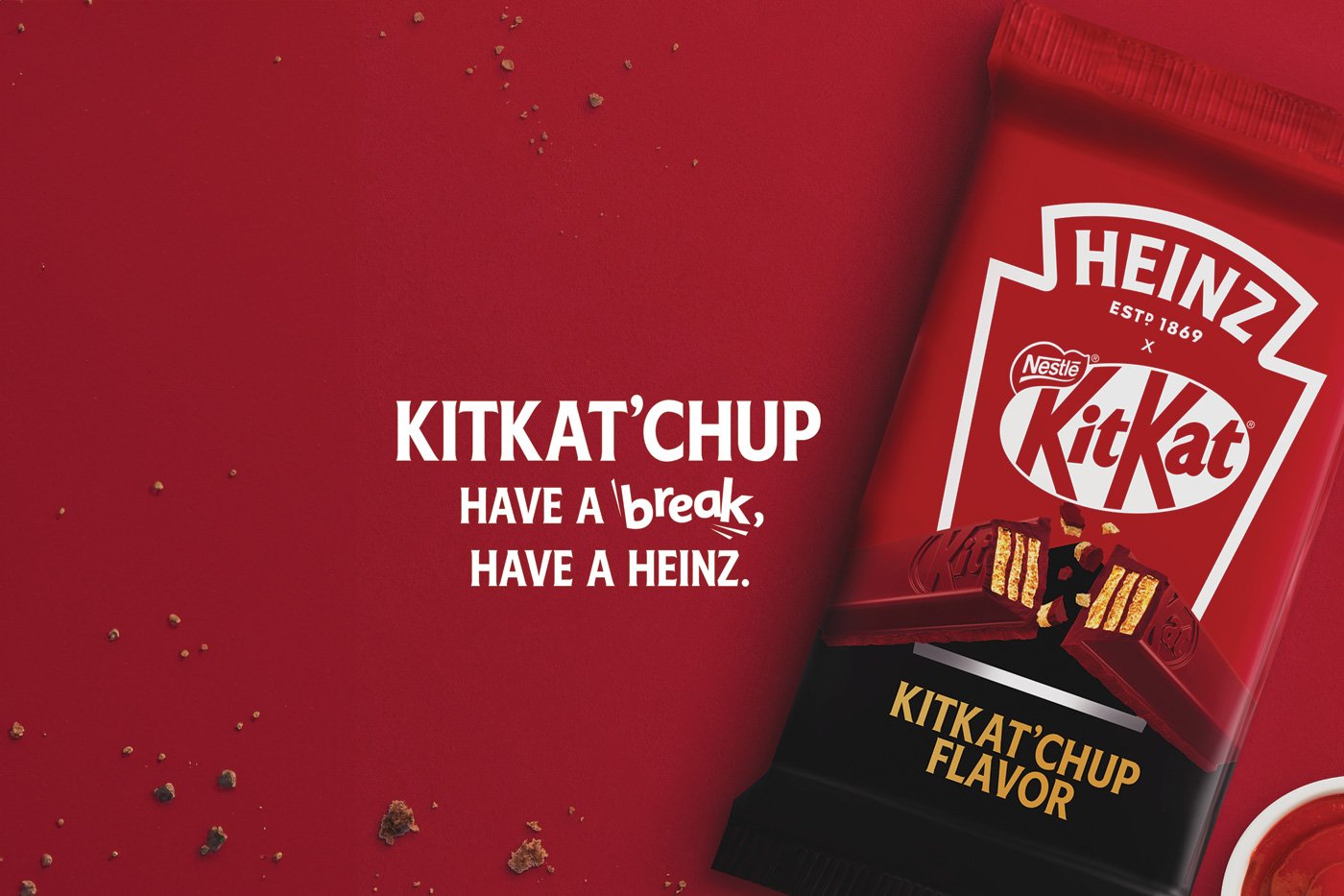 Heinz and KitKat teased a [fictional] variety of the popular candy in a KitKat&rsquo;Chup flavor on their Instagram channels