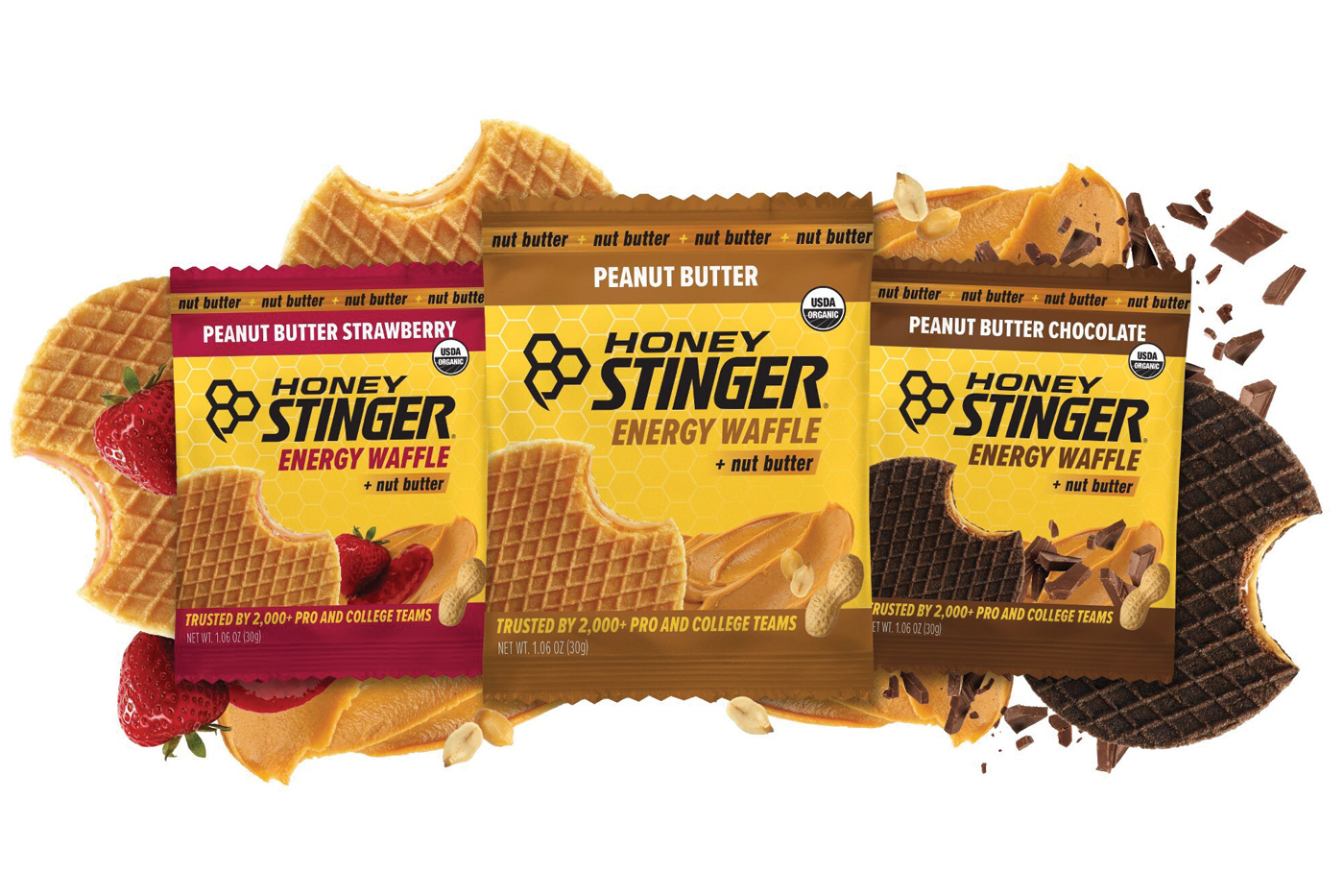 Honey Stinger Peanut Butter Energy Waffles