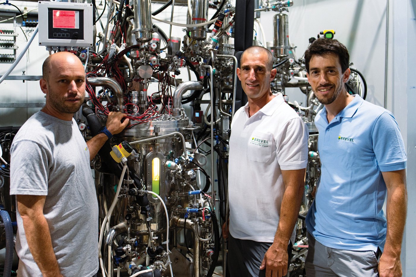 The Brevel team includes, from left, Ido Golan, chief technology officer; Matan Golan, chief operating officer; and Yonatan Golan, CEO.