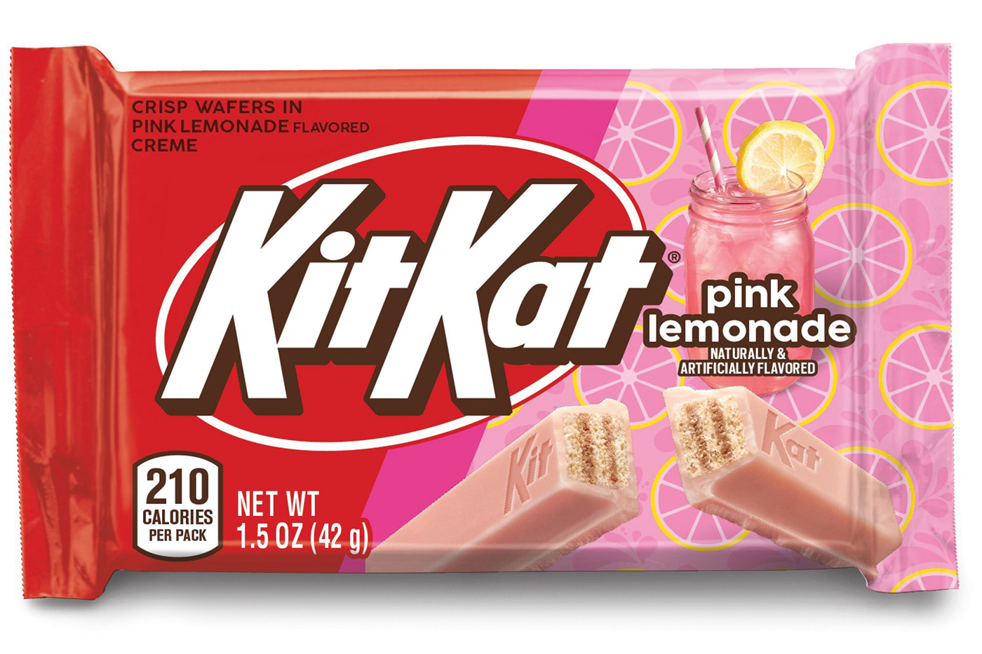 Hershey limited-edition Pink Lemonade KIT KAT candy bar 