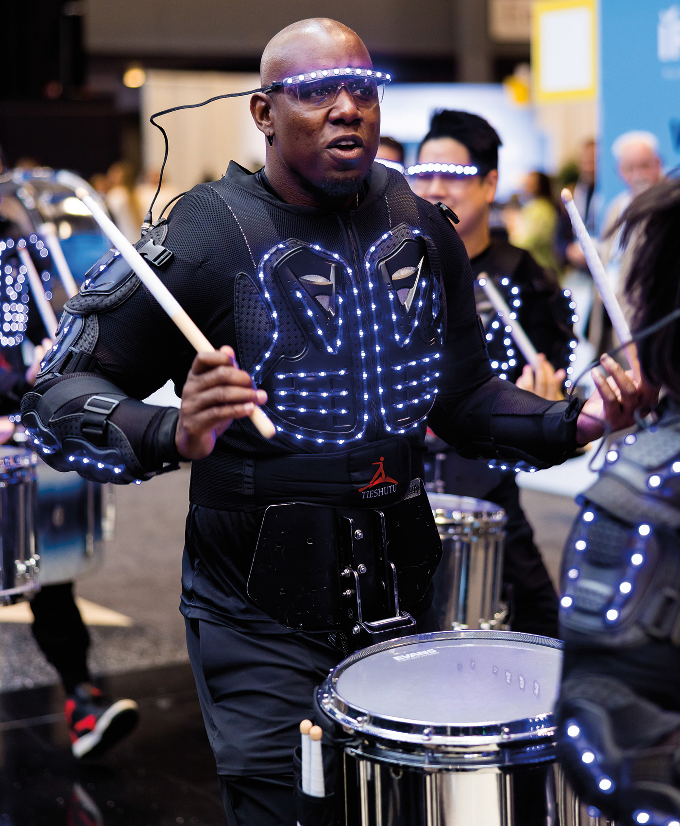 High-energy drummers helped kick off the IFT FIRST Expo.
