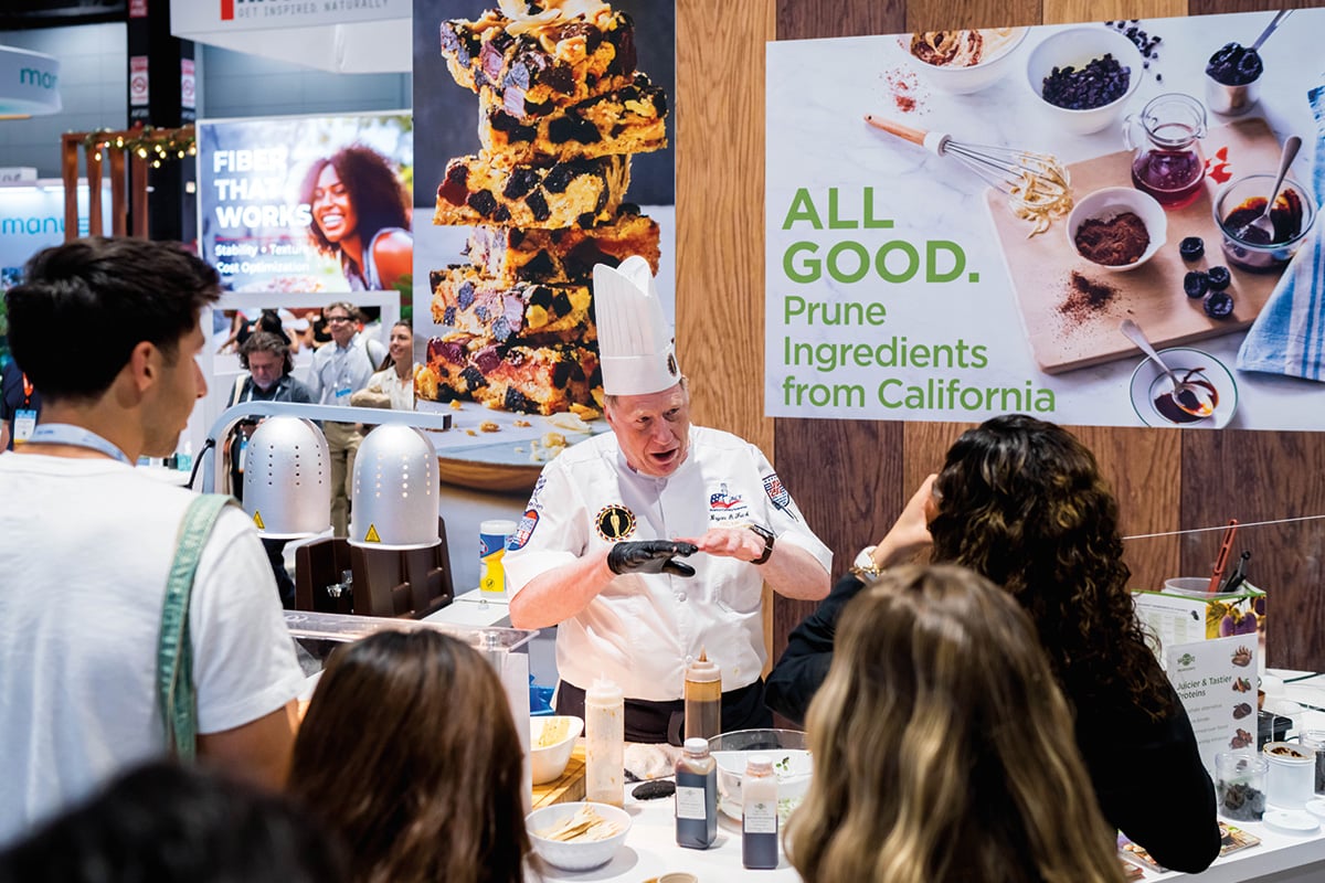 Sampling innovative chef-created product prototypes.
