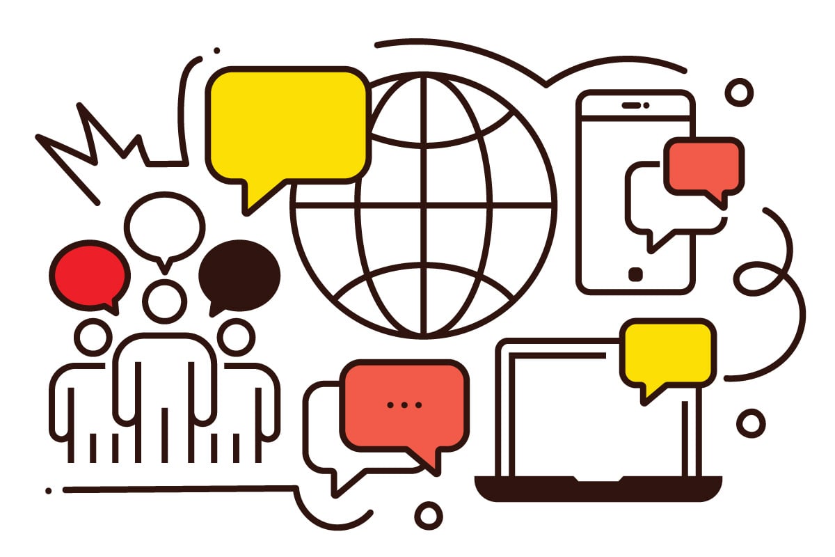 Communication methods illustration