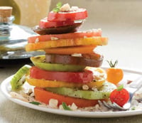 Tomatoes, a remarkable savory fruit, contain all five basic tastes: sweet, sour, salty, bitter, and umami, which brings out sweet, sour, and salty