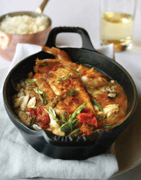 Redfish Courtbouillon from La Provence restaurant, a Chef John Besh restaurant.