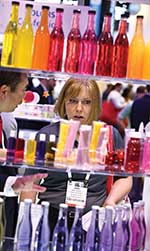 Colorful exhibit at the Food Expo