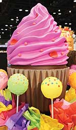 Colorful display at the Food Expo