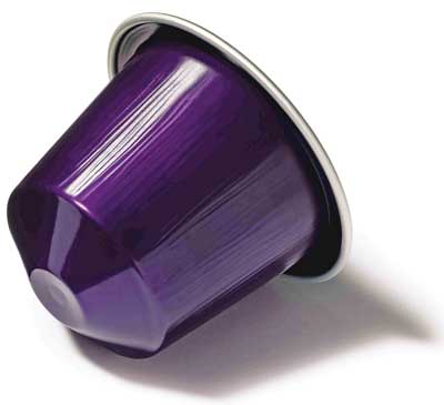 Nespresso coffee capsule
