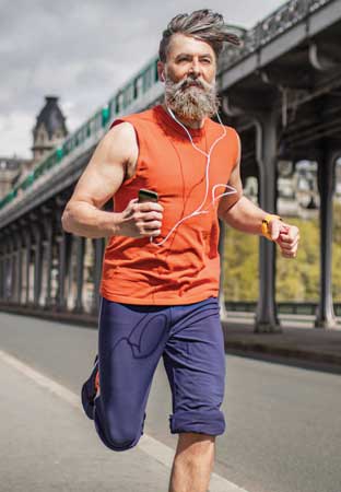Man jogging