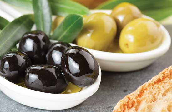 Green and black olives. Photo © ClaudioVentrella/iStock/Thinkstock