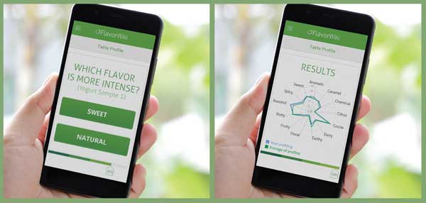FlavorWiki on smartphone.