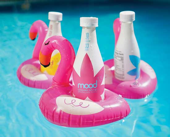 Cannabis-infused sparkling tonics from mood33.