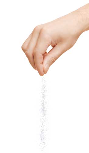 Sprinkling salt