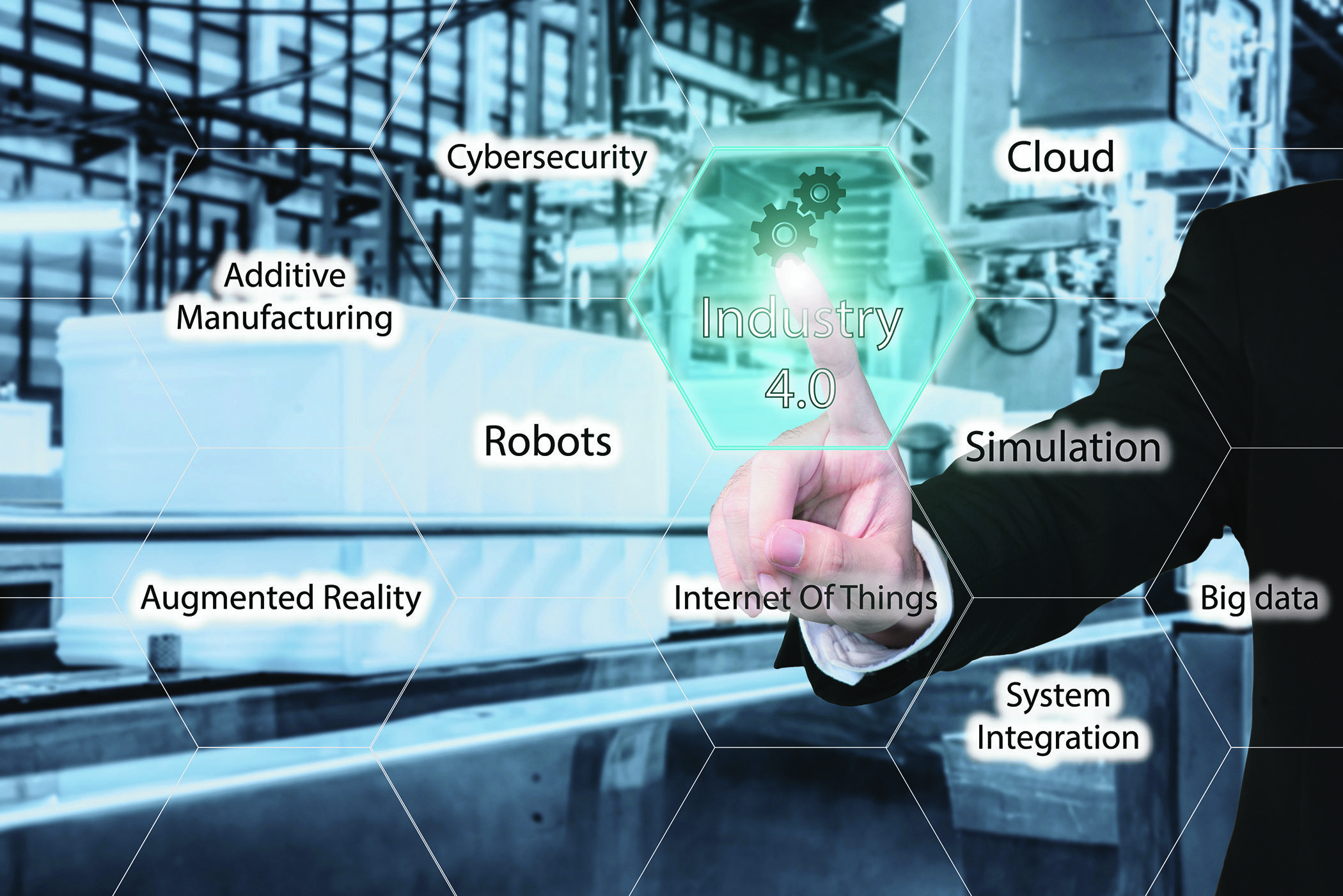 Packaging Image with equipment and person