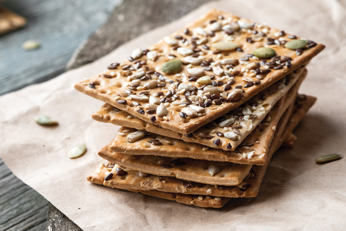 Stack of Nut & Seed Crackers