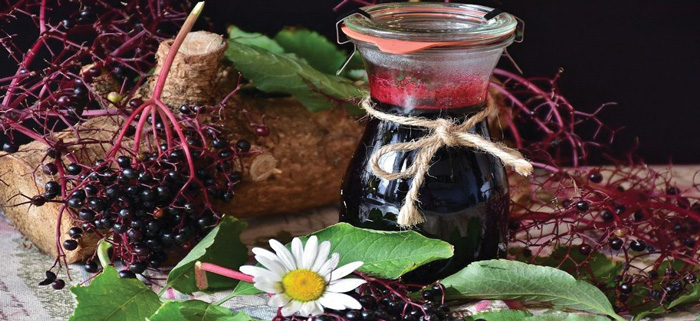 Wine with flower
