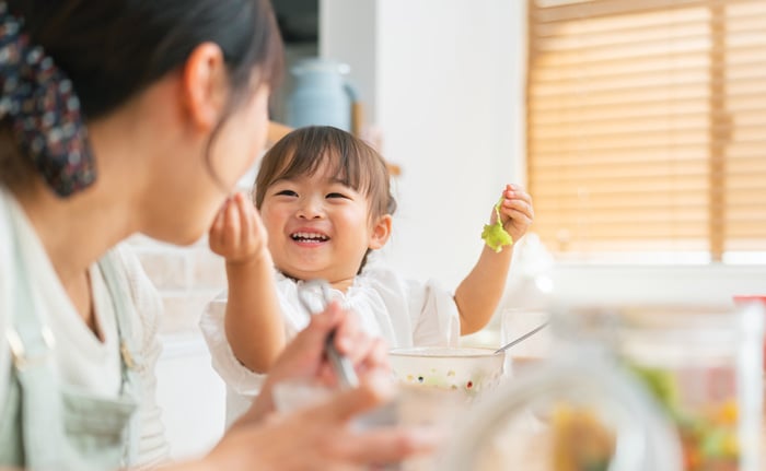 family eating