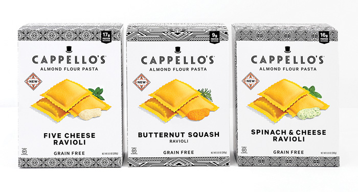 Cappello's frozen ravioli meals