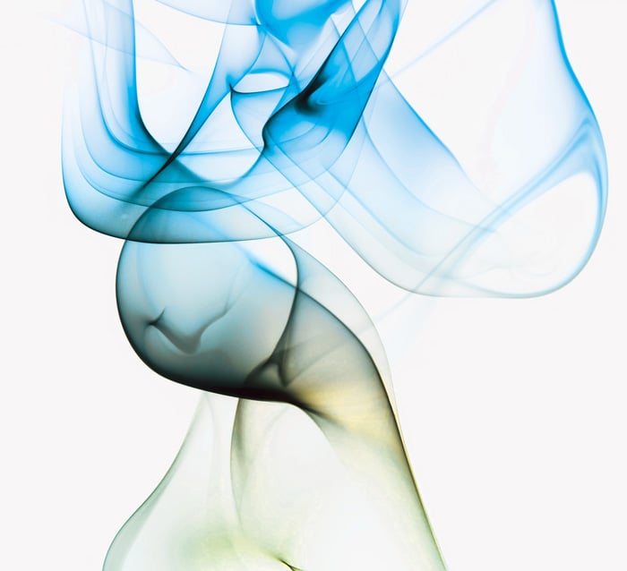 Color Inverted Incense Smoke