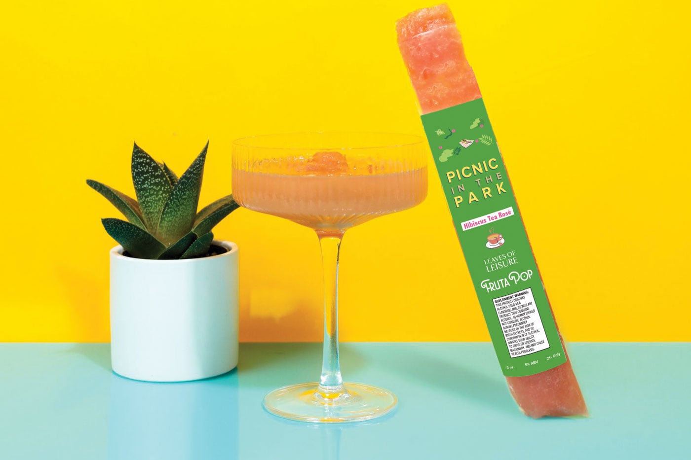 FrutaPOP’s Hibiscus Rosé Wine frozen pop