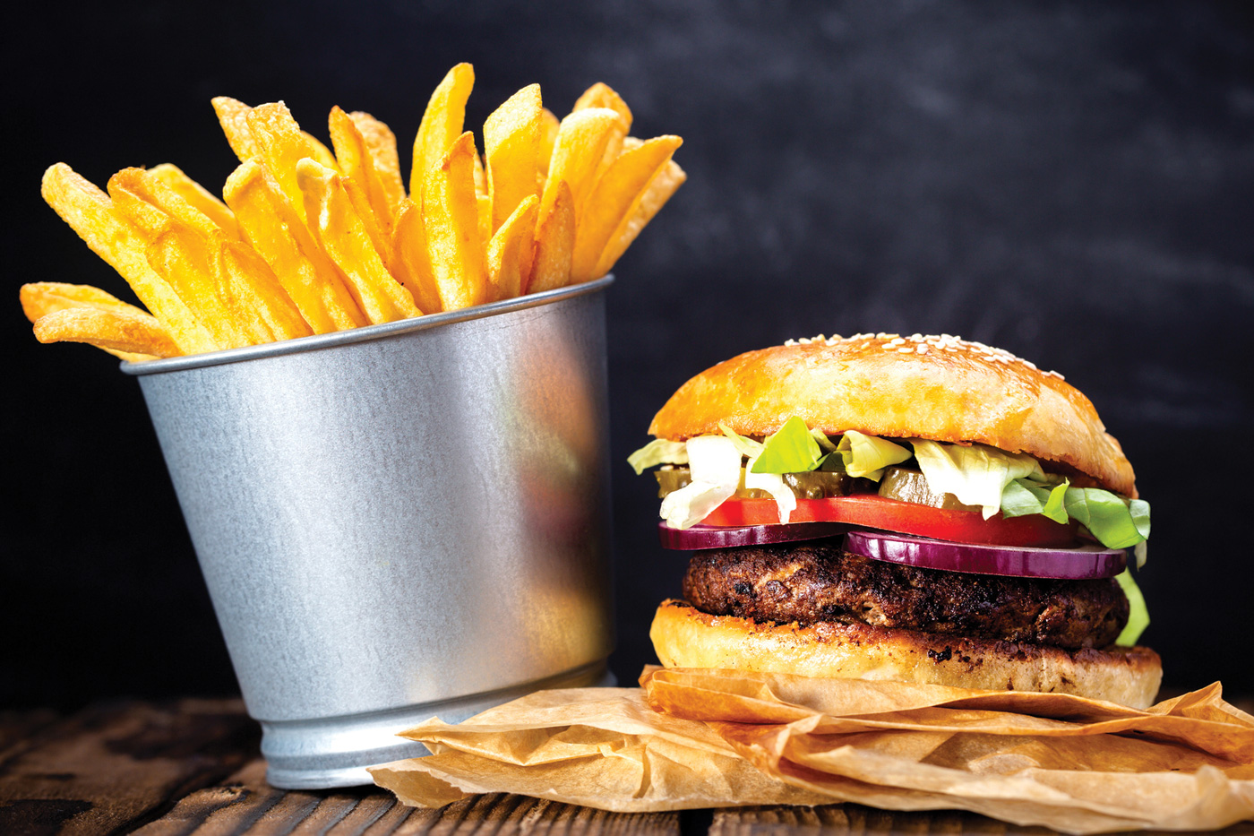Burger and Fries.