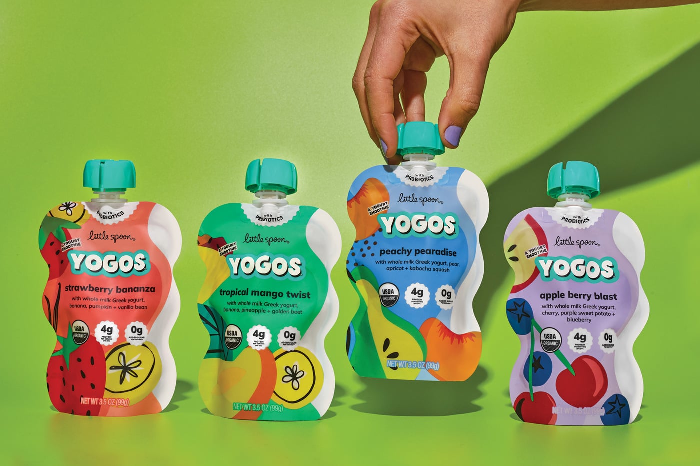 Little Spoon YoGos yogurt smoothies in pouches